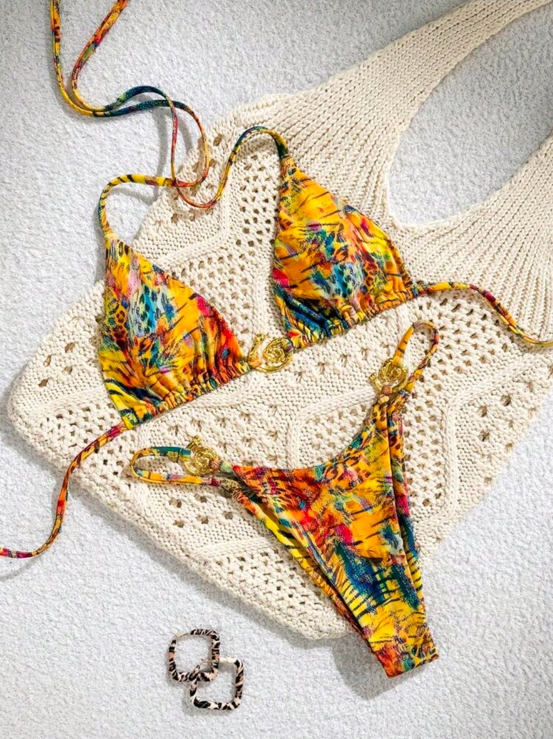 Bikini crochet tropical